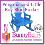 Personalized Little Boy Blue Rocker