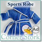 Cute Blue Baby Boy Sports Robe