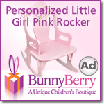 Personalized Little Girl Pink Rocker