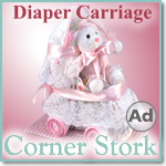Baby Girl Pink Diaper Carriag